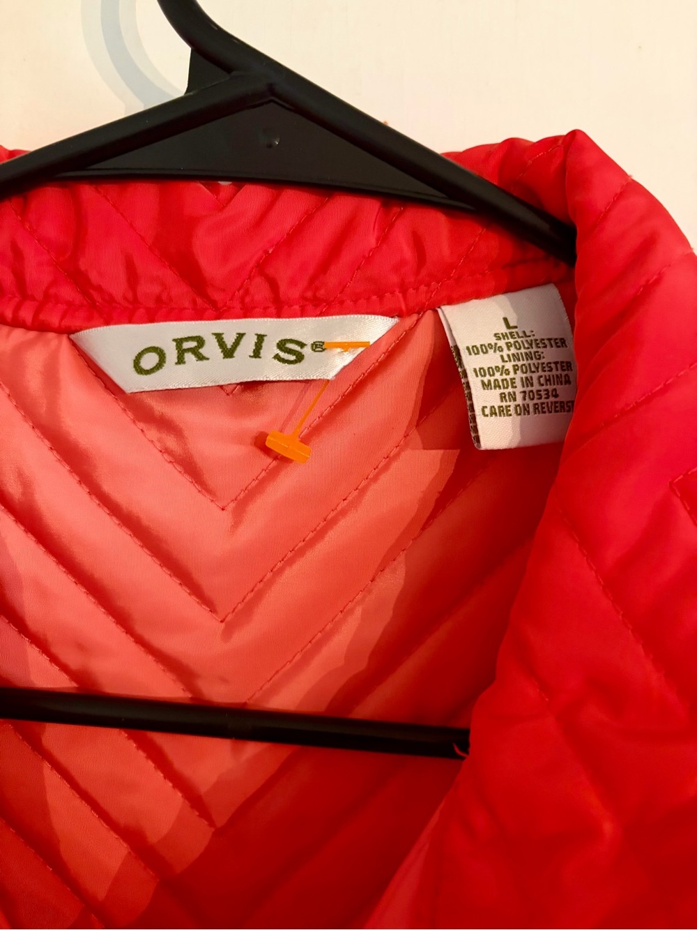 Orvis Women’s Bright Red Quilted Puffer Jacket